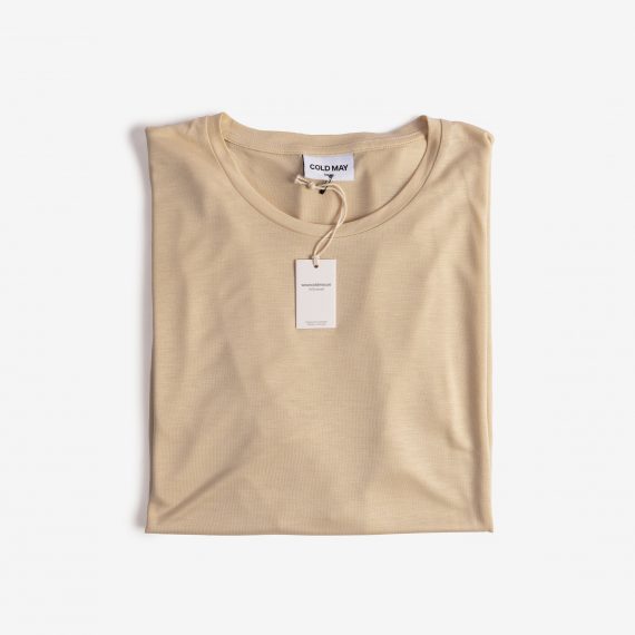 T-shirt i beige färg och 100% lyocell från COLD MAY